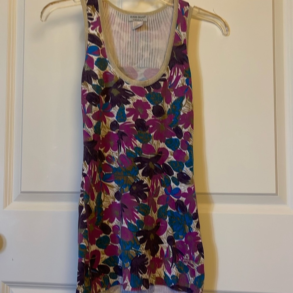 Guess floral tank top!